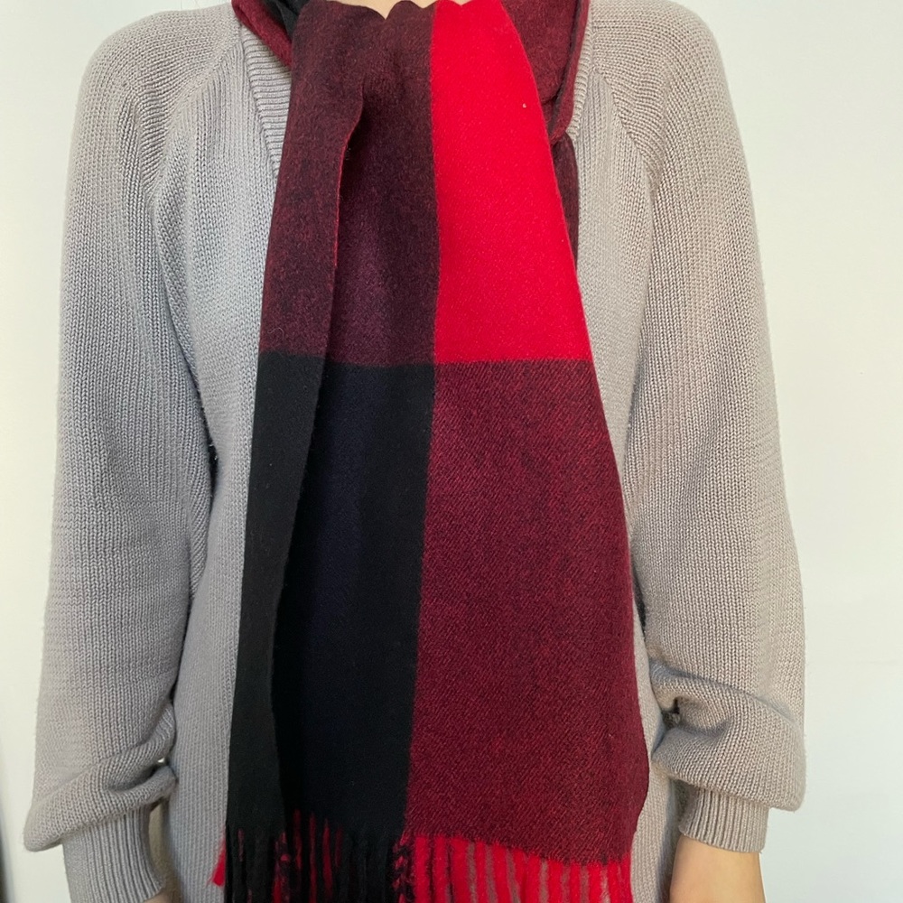 Wool blend scarf